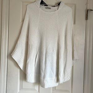 REDUCED - GHBass Ivory Poncho (NWT), Size M